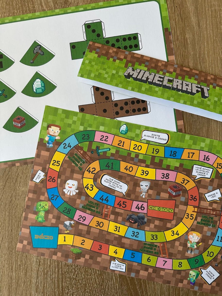 Miniatura: Jogo de Tabuleiro - Minecraft (pdf)