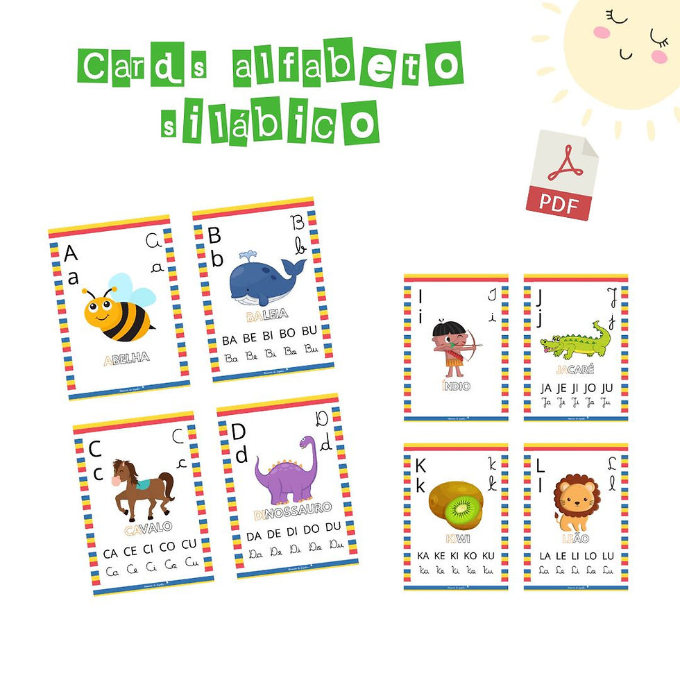 Miniatura: Flashcards Alfabeto Silábico (Arquivo digital PDF)