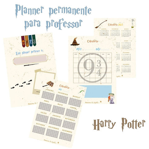 Planner Harry Potter 2024 para Imprimir – Download Grátis + PDF