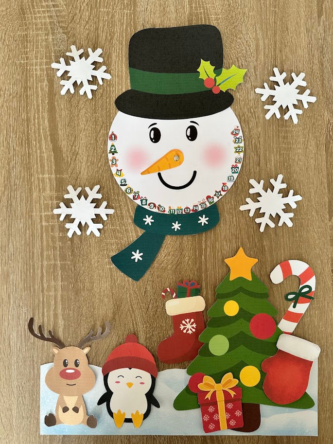 Miniatura: Calendário do Advento Boneco de Neve (PDF)