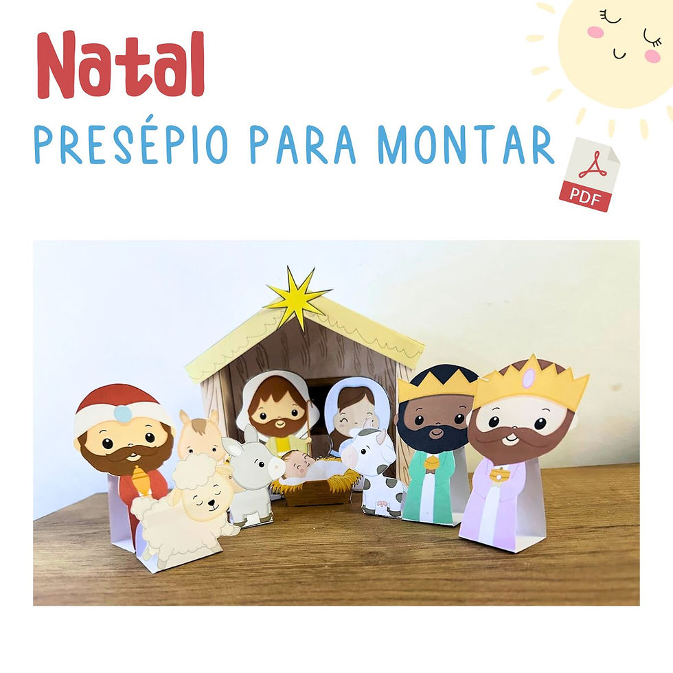Miniatura: Presépio para montar (pdf)