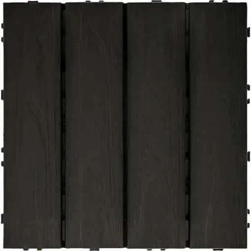 Deck Baldosa Co-Extruded G07 Charcoal (precio de lista por caja de 11 unidades)