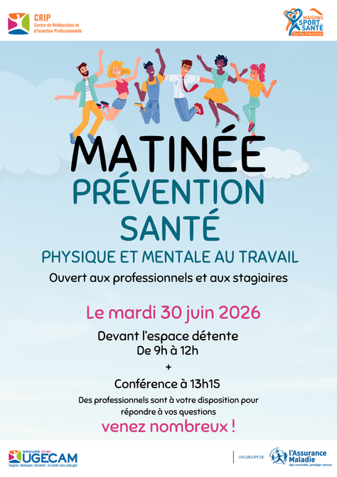 đą MatinĂ©e PrĂ©vention SantĂ© : Physique et mentale au travail