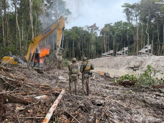 PF e ICMBio desarticulam garimpos ilegais de ouro no Amazonas