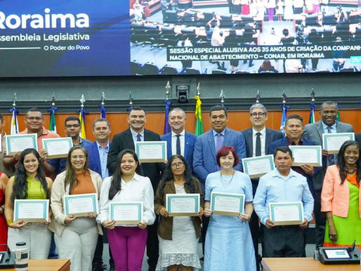 ALE-RR homenageia Conab e reforça compromisso com agricultura familiar e movimentos sociais no estado