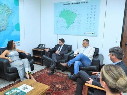 Evento global de inovação é tema de audiência entre ministra Luciana Santos e vice-governador do RS