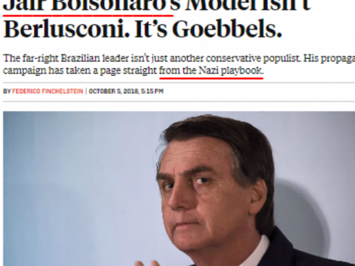 Populismo de Bolsonaro remonta ao tempo de Hitler, diz revista