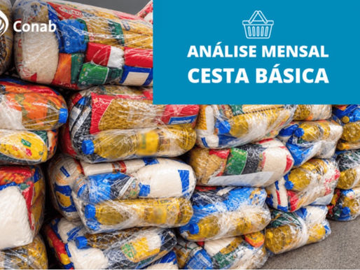 Conab registra queda do custo da cesta básica em 25 capitais no mês de agosto