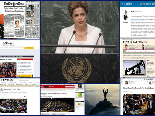 Mídia internacional denuncia golpe em curso no Brasil