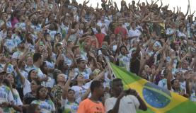 Marcha para Jesus - Pela família, pelo Brasil e contra a Corrupção, saiu da Central do Brasil em direção à Praça da Apoteose, no SambódromoTomaz Silva/Agência Brasil