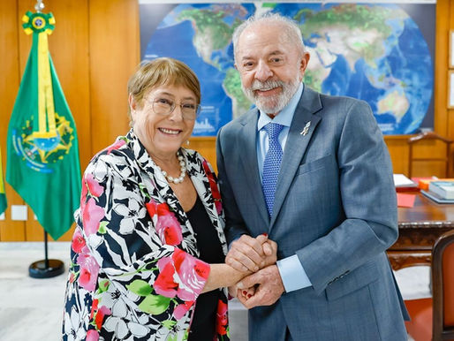 Lula recebe Michelle Bachelet e reafirma apoio para ela chefiar ONU