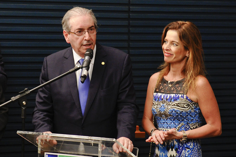 Eduardo Cunha e sua mulher, a jornalista Cláudia CruzMarcos Oliveira