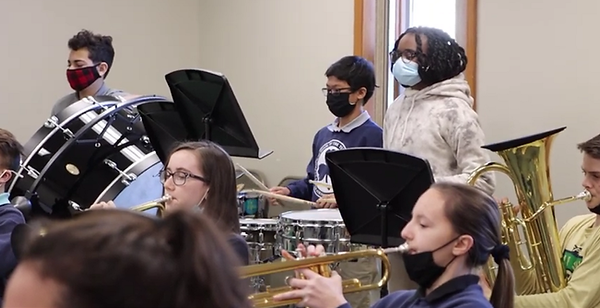 students playing instruments