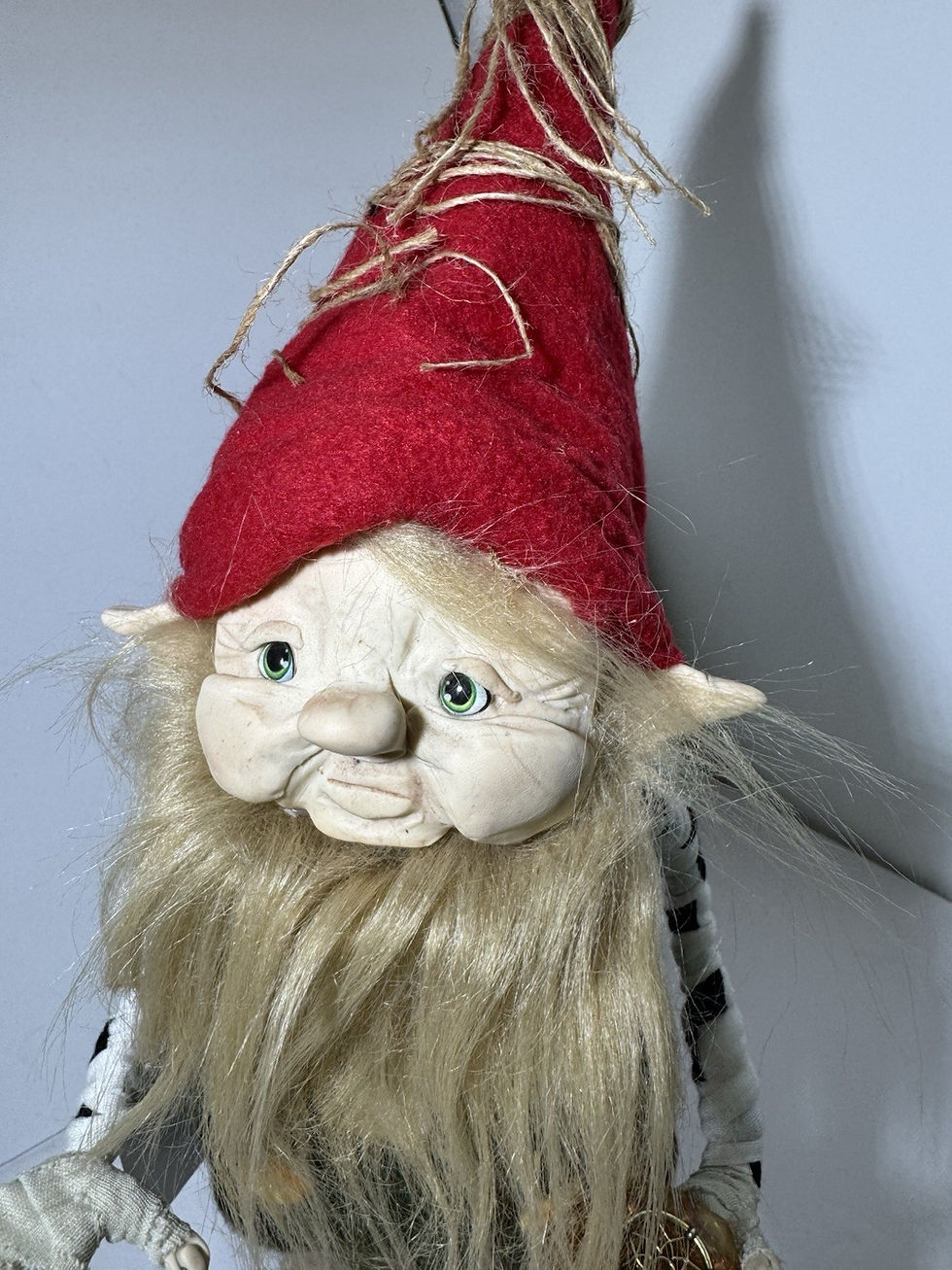 Thumbnail: Handmade Enchanted Spirit of Wisdom Gnome Art Doll Earth Elemental w/Orgone