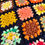 Thumbnail: VTG Afghan Granny Square Colorful Afghan Oversized Throw 70x90 inches