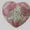 Thumbnail: VTG PINK LACE CHERUBS HEART SHAPED CERAMIC PLATE WALL HANGING MADE IN ITALY