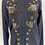 Miniatura: VTG ViVien Forest Black Beaded Lambswool Lined Cardigan Sweater Retro 1950s