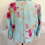 Thumbnail: Emma James  Linen Blend Jacket Plus Size 16 Blue Pink Floral Partial Lining