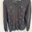 Thumbnail: Vintage Northern Reflections Women’s Sz L Button Cardigan Sweater Beaded Ribbon
