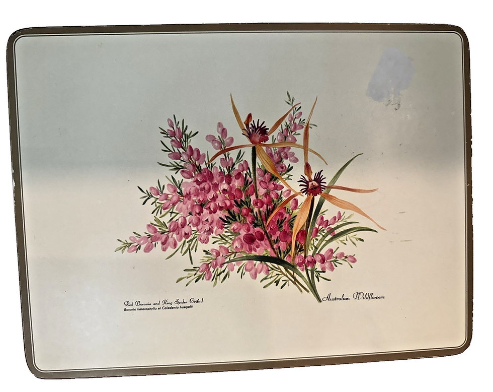 Thumbnail: Pimpernel VTG Acrylic Place Mats Set Of 2 American Wild Flower Vintage Table Set