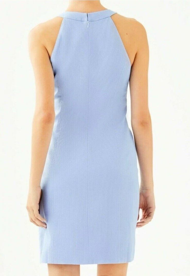 Thumbnail: Lilly Pulitzer Jena Stretch Shift Dress Blue Peri Tint Corals Size 2