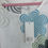 Thumbnail: NWT Kaktus Italy Linen Tunic Dress  White Green Blue Floral Oversize Lagenlook L