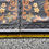 Thumbnail: VTG Leather Hand-Painted Wall Hanging Scroll Tapestry Weighted Rods 47 X 33'