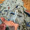 Miniatura: VALENTINA NALDI Blue Floral Print Linen Pintuck Popover Top Sz M Made ITALY