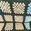 Thumbnail: VTG Granny Square Afghan Blanket Throw Handmade Crochet Blues White Black 48x36