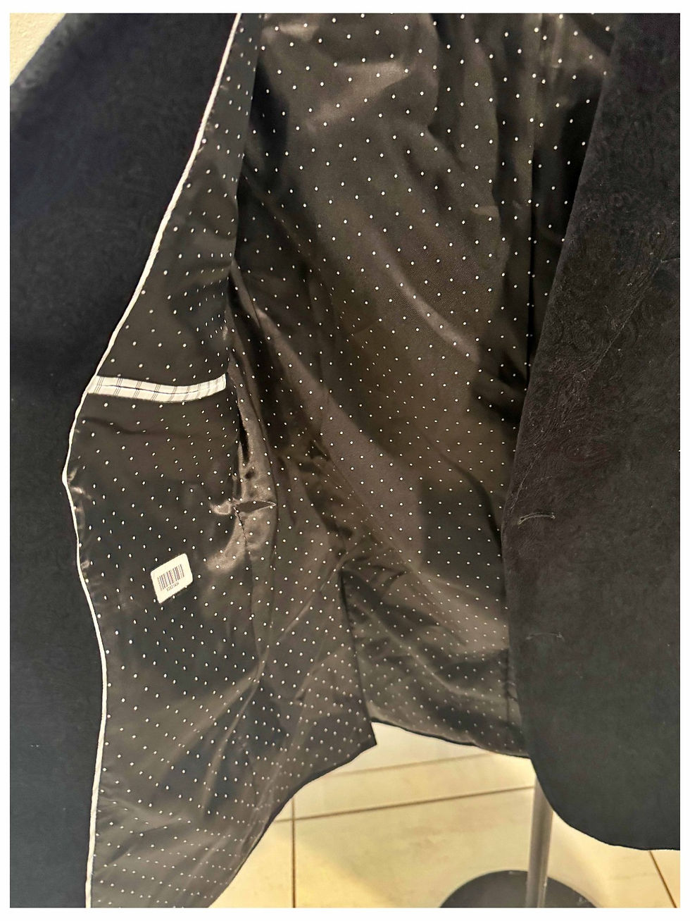 Thumbnail: Michael Kors Men’s Navy Black Paisley Blazer Sport Coat Jacket Size 40R Modern