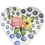 Miniatura: VTG ANCORA ITALIAN POTTERY Heart Shaped Bowl Hand Painted Flowers Made in Italy