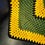 Thumbnail: VTG Muster & Green  Vintage Crochet Afghan Blanket 50X50