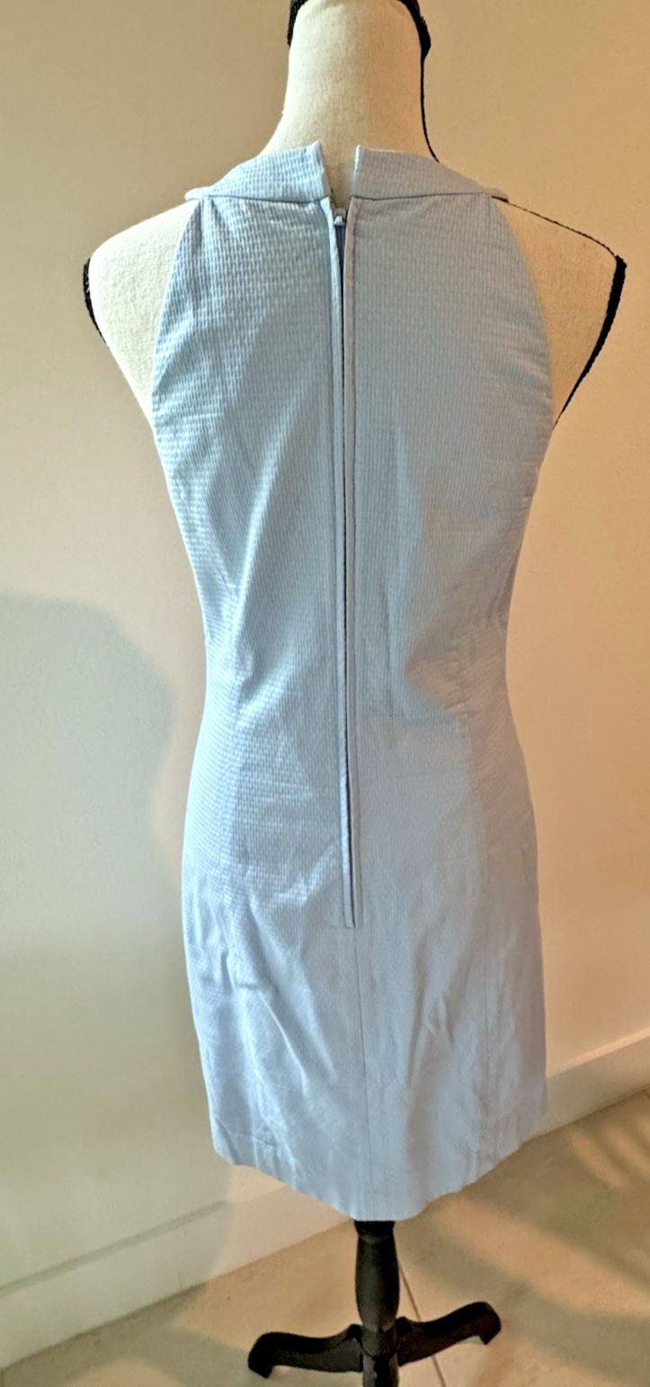 Thumbnail: Lilly Pulitzer Jena Stretch Shift Dress Blue Peri Tint Corals Size 2