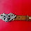 Thumbnail: VTG Western Leather Belt Sz 41 Skull Wings Buckle Laced Inlay Brown