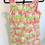 Thumbnail: VTG LILLY PULITZER Green & Pink Jungle Road Elephant Floral Shift Dress Sz 6