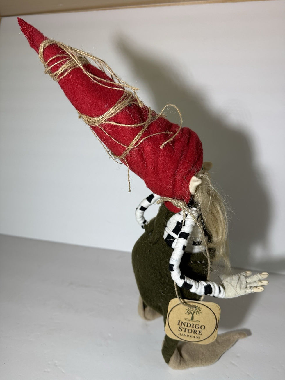Thumbnail: Handmade Enchanted Spirit of Wisdom Gnome Art Doll Earth Elemental w/Orgone
