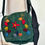 Thumbnail: NWT Handmade Wool Patchwork Crossbody Bag with Embroidered Leaves Boho Artisan