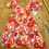 Thumbnail: JESSICA SIMPSON WOMENS XS LINEN BLEND FLORAL DRESS ORANGE NEW