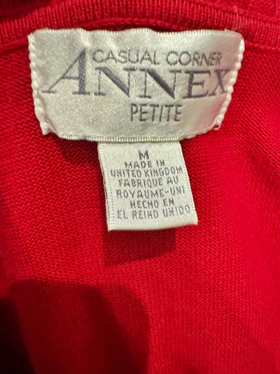 Thumbnail: Casual Corner Annex  Red SOFT CABLE ZIP UP SWEATER WITH HOODIE SIZE M