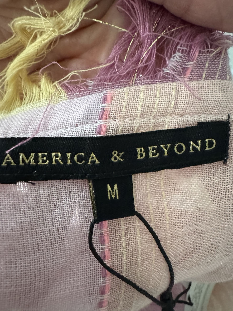 Thumbnail: America & Beyond Maxi Dress Boho one of a kind Lindsay Dress M Peach color