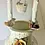 Miniatura: VTG ANTIQUE CAPODIMONTE PORCELAIN 15”x 10” WISHING WELL W/ ROSES FROM ITALY