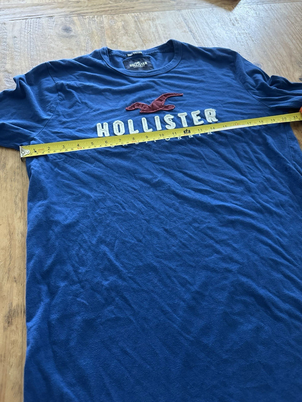 Thumbnail: Hollister California  Large Navy Blue Long Sleeve Logo Graphic Print Tee