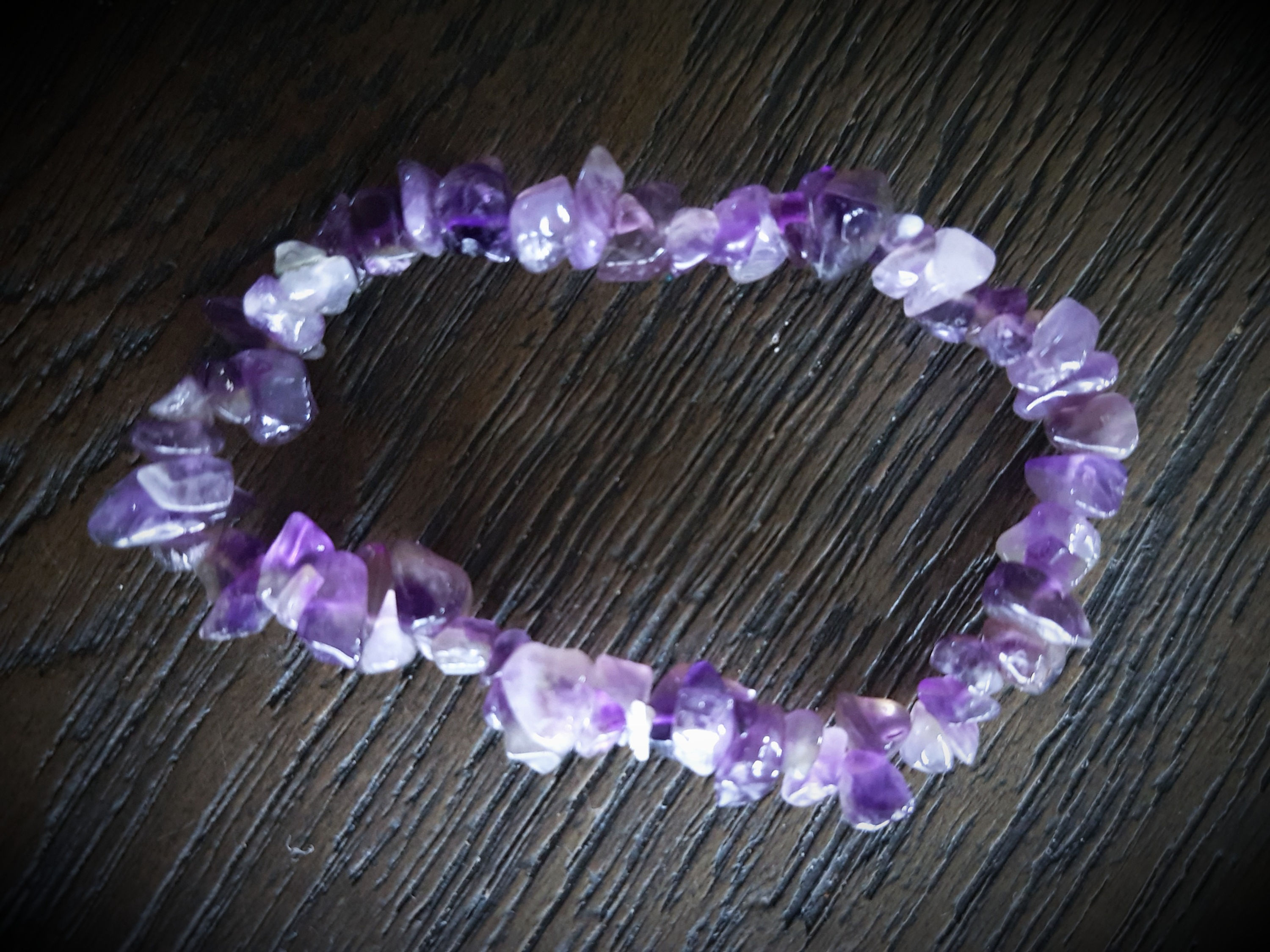AMETHYST Crystal Chip Bracelet