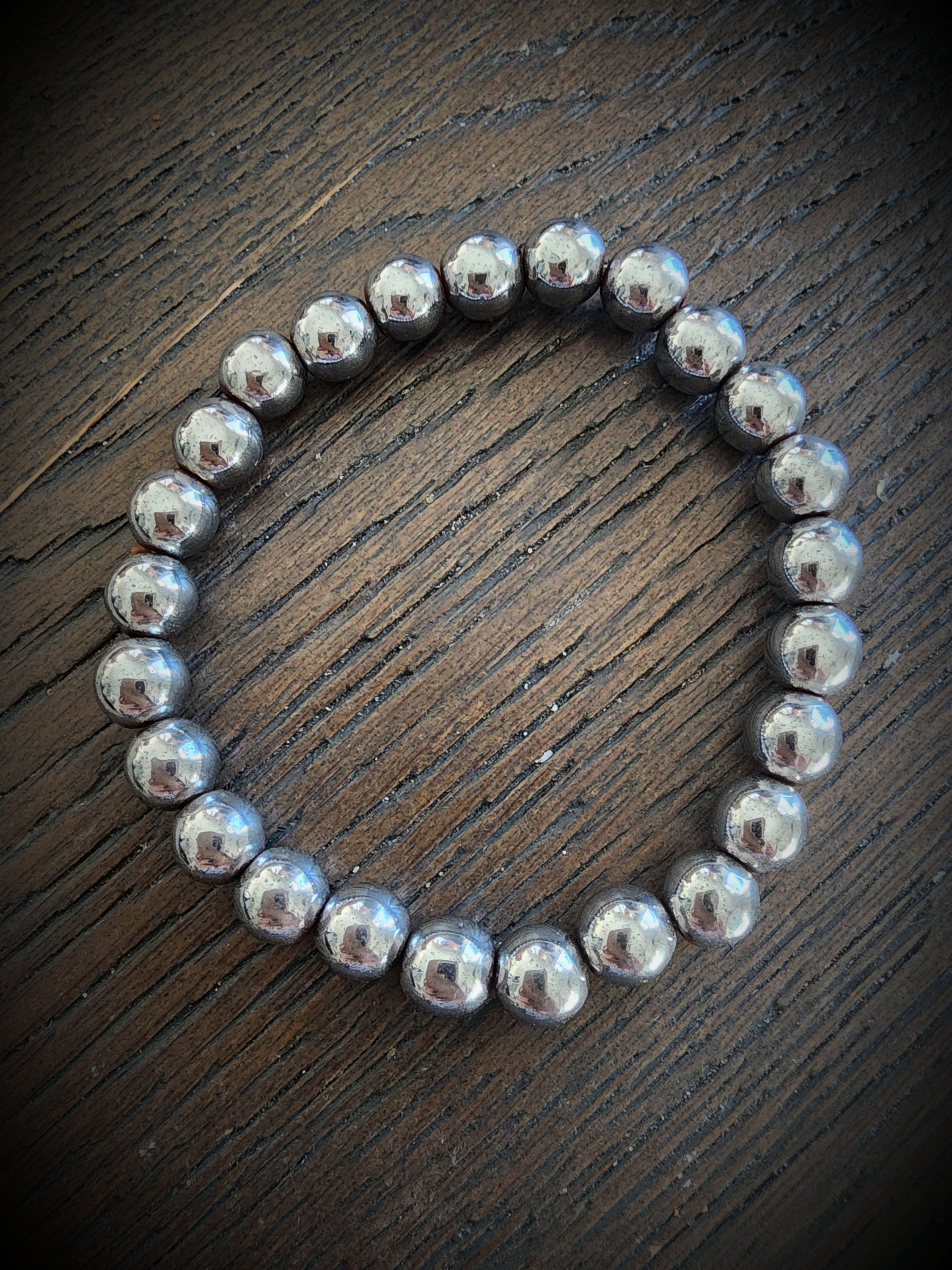 HEMATITE Crystal Bead Bracelet