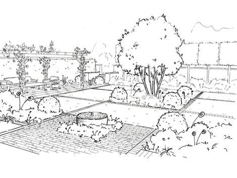 nicola oakey design, garden design, teigh, rutland, A blank canvas barn conversion