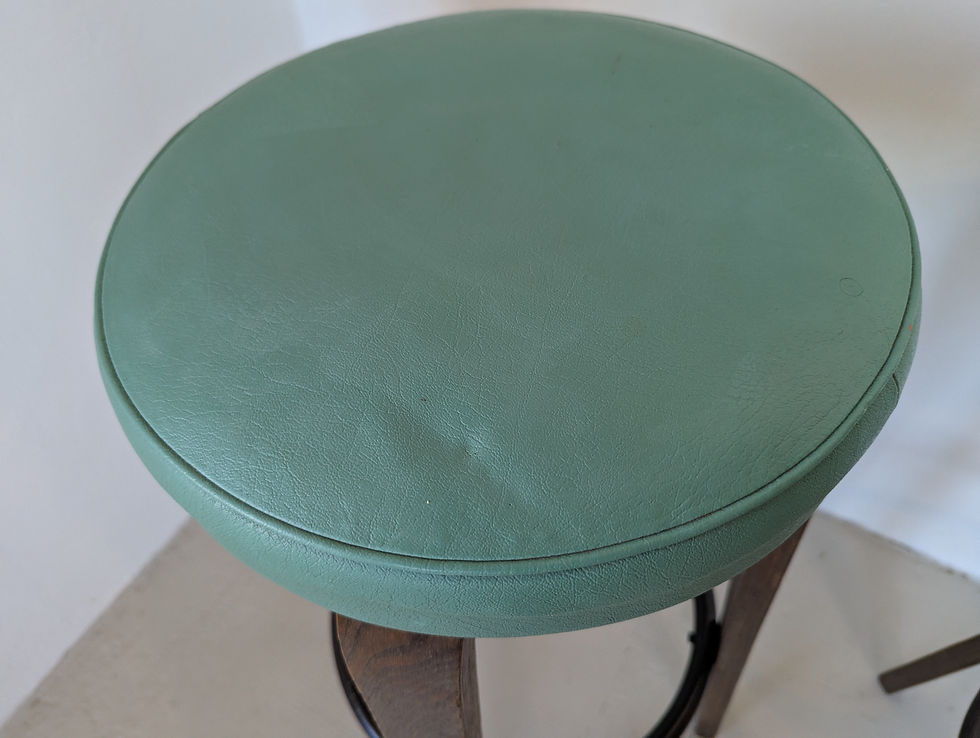 Miniature : Paire de tabourets, lamellé collé, 1960