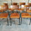 Miniature : Chaises scolaires style Hitier 1950