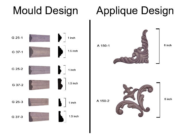 Thumbnail: READY TO INSTALL PRECUT FRENCH WALL DECOR MOULDING KITS  | KUMHAARR.COM
