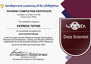 SPARTA Data Scientist Certificate