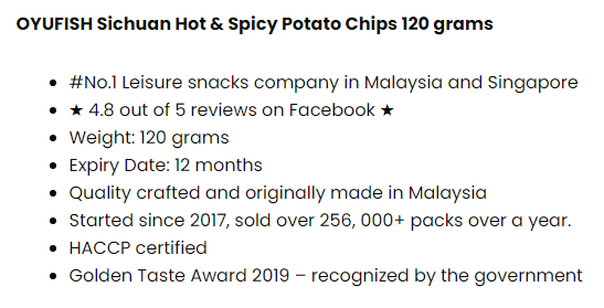 Thumbnail: Oyu Mala Spicy Potato Chips